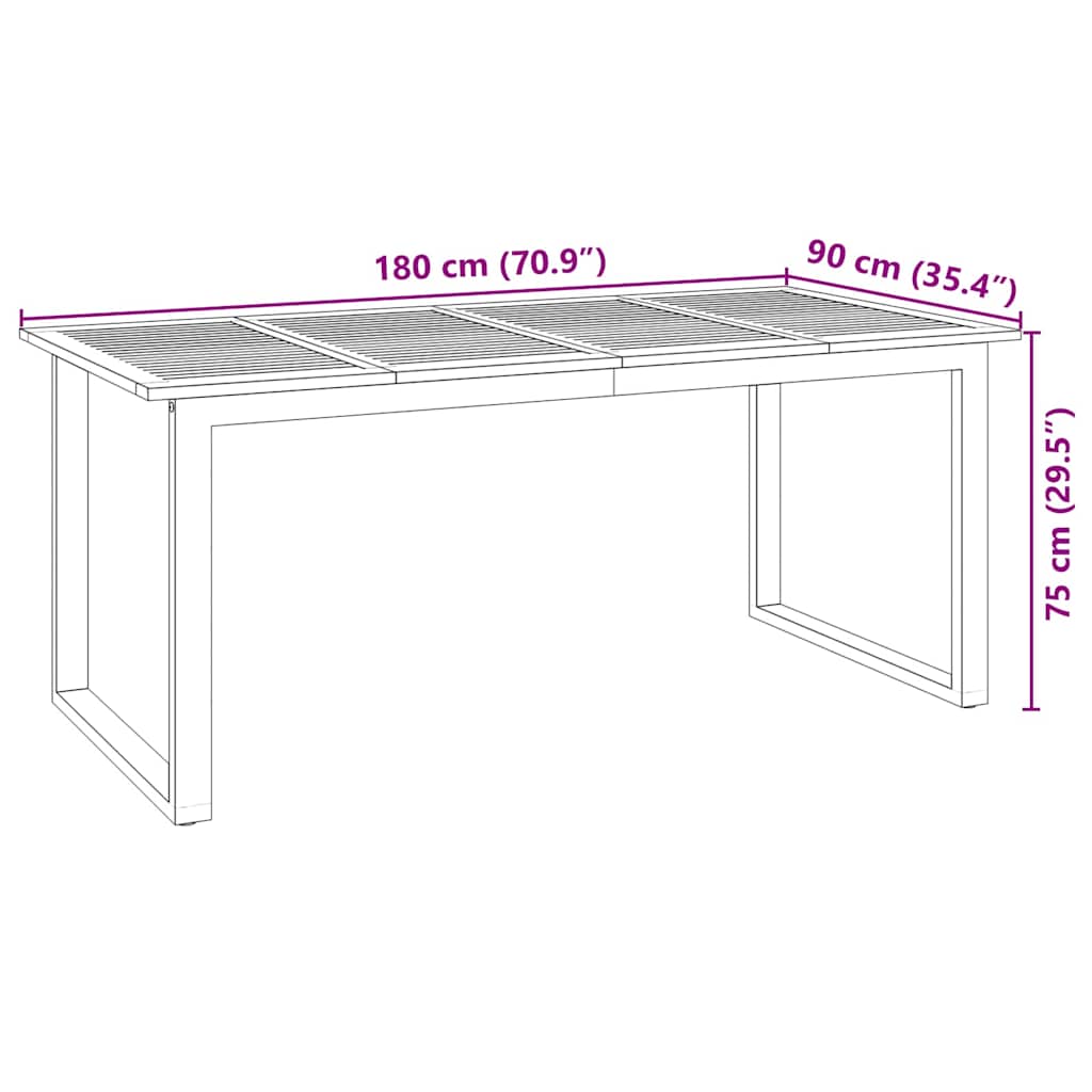 Tuin eettafelset 7 pcs Grijs Massief Acaciahout – afbeelding 11