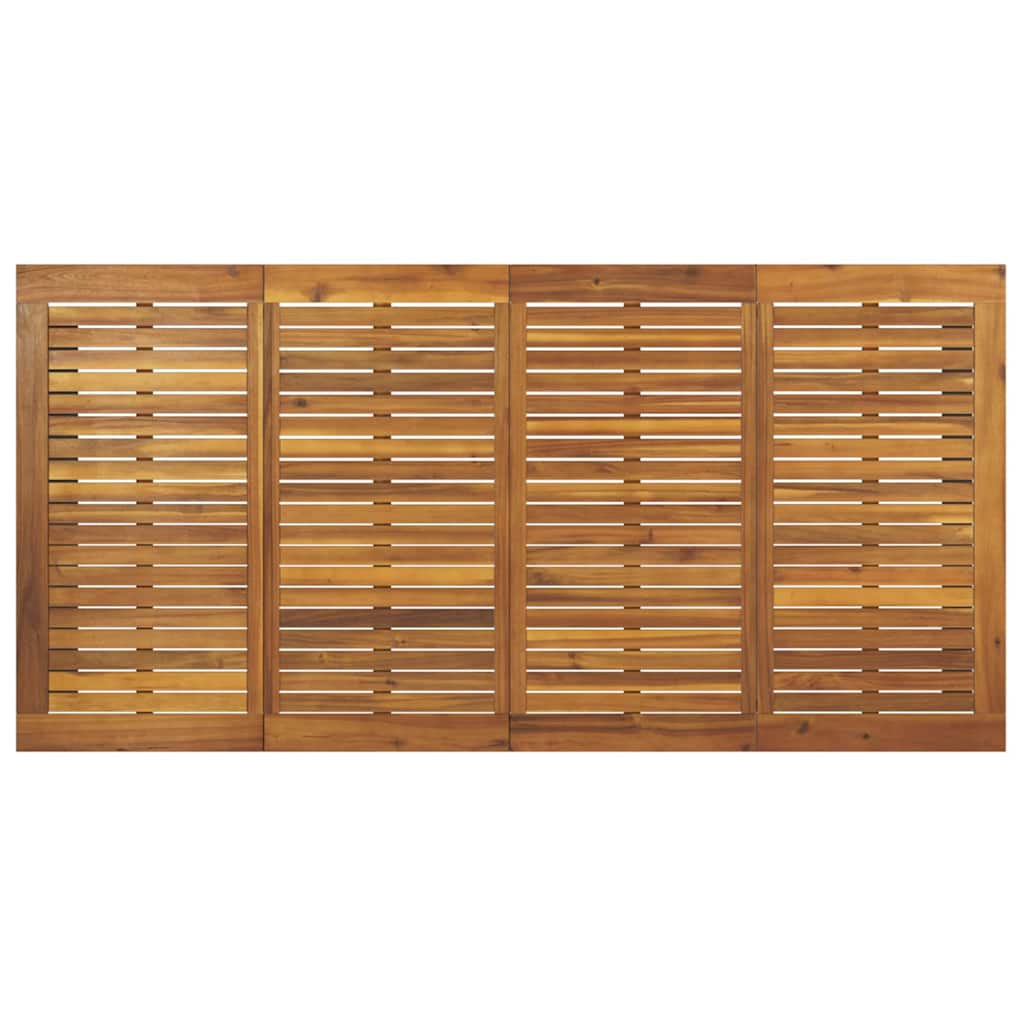 Tuin eettafelset 7 pcs Grijs Massief Acaciahout – afbeelding 8