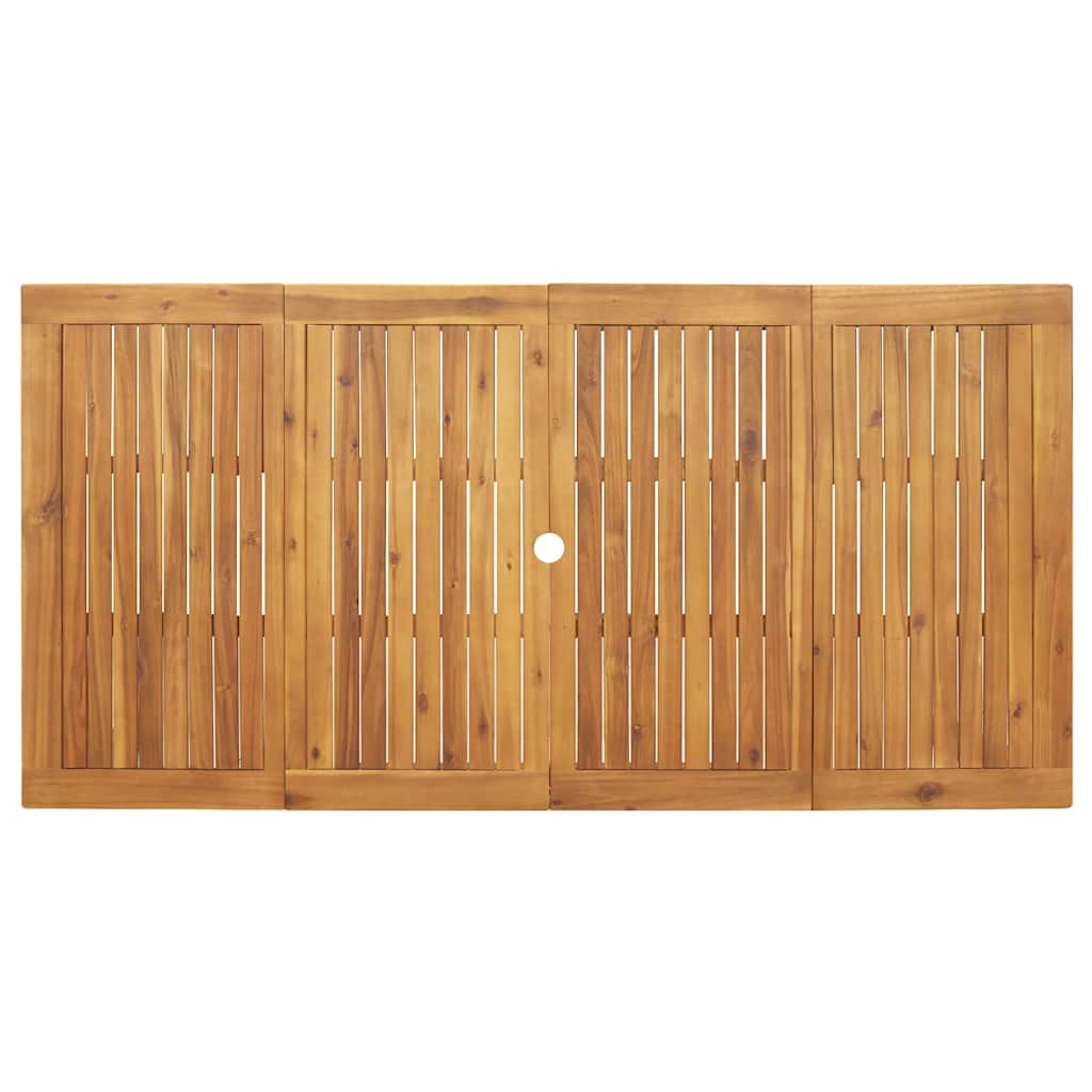 Tuin eettafelset 7 pcs Beige Massief Acaciahout – afbeelding 8