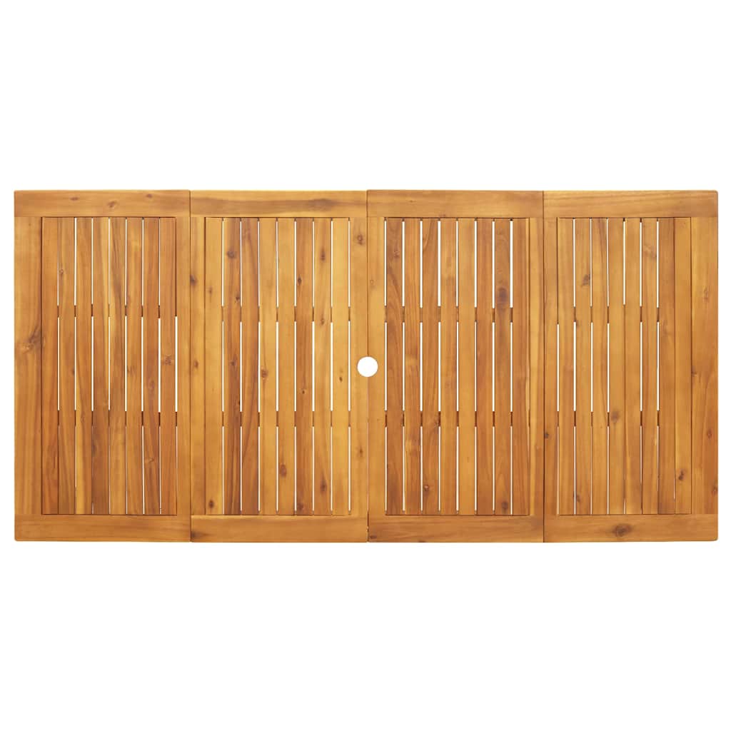 Tuin eettafelset 9 pcs Beige Massief Acaciahout – afbeelding 8