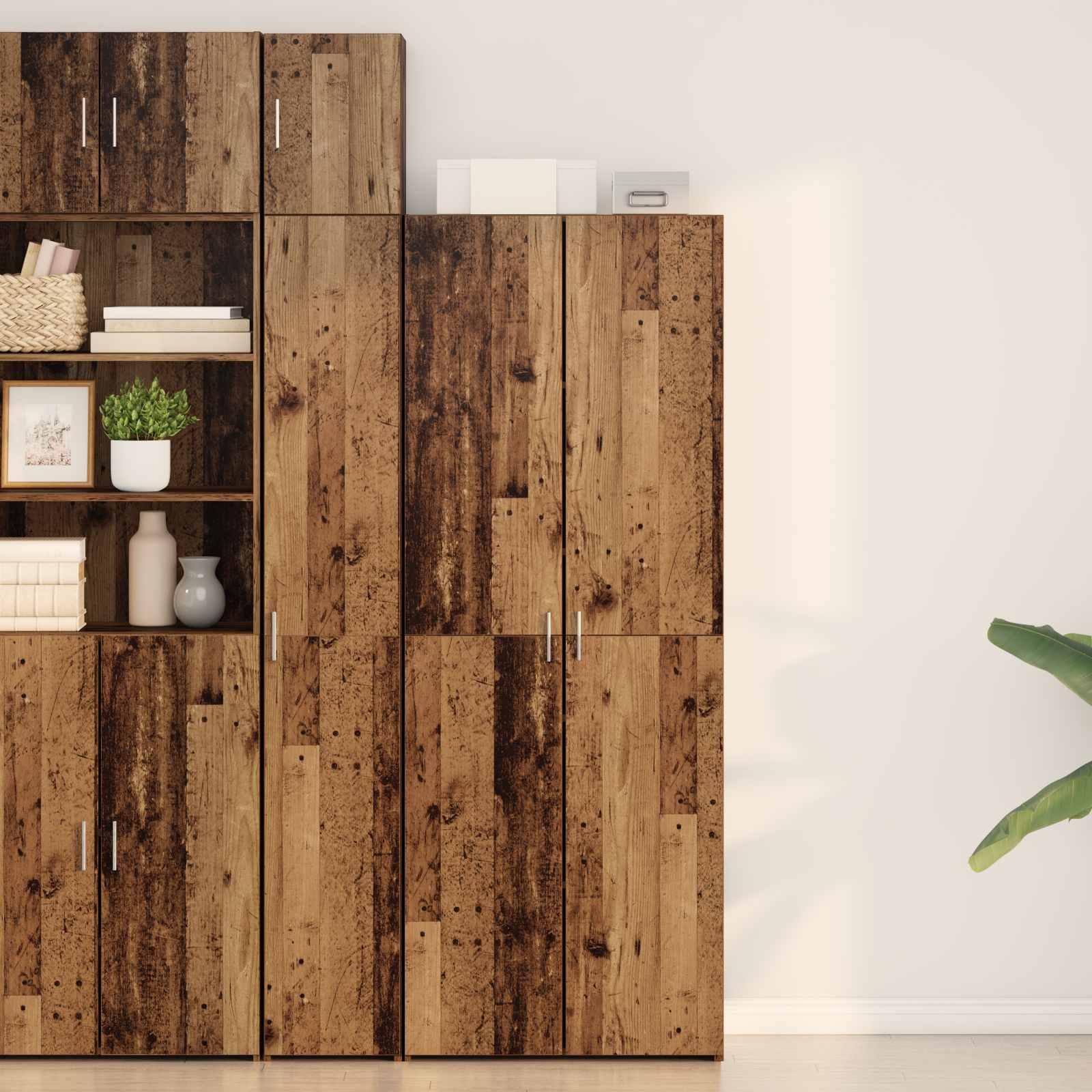 Hoge kast Oudhout 70 x 42,5 x 185 cm