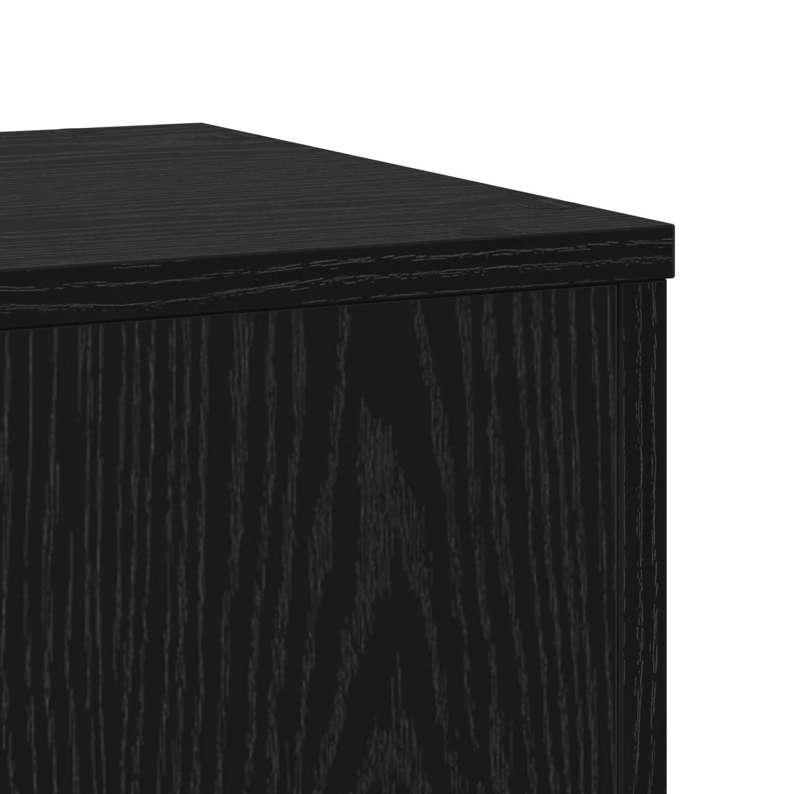 Plantenstandaard 2 pcs Zwart Eiken 33 x 33 x 100 cm – afbeelding 8