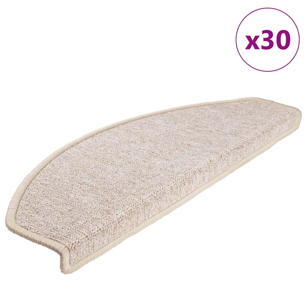 Trapmatten 30 st 65x24x4 cm Taupe Halfrond Groot – afbeelding 1