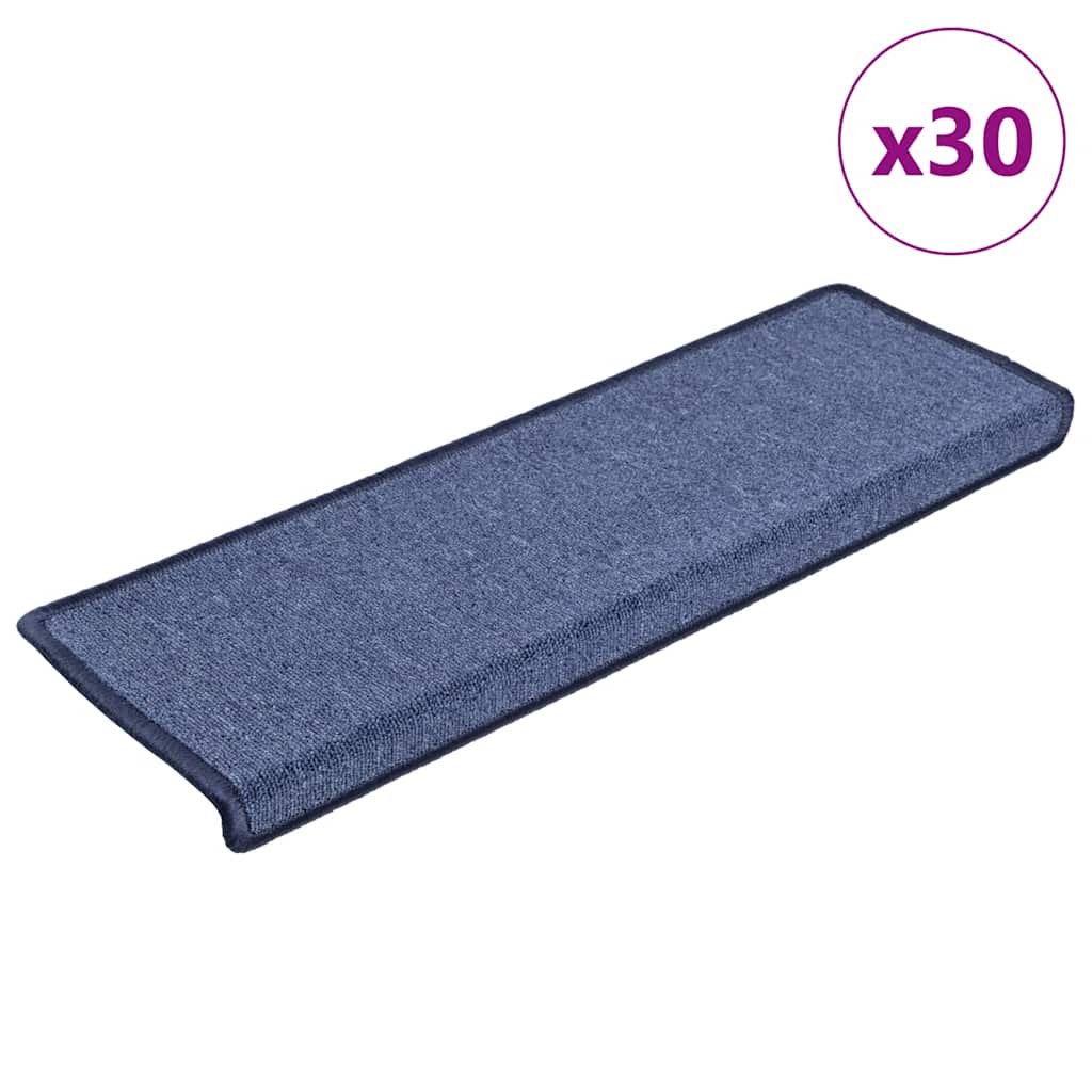 Trapmatten 30 st 65x21x4 cm Blauw Rechthoekige Rand – afbeelding 1