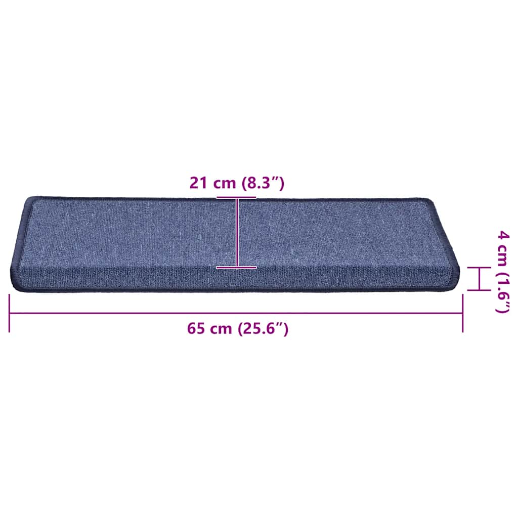 Trapmatten 30 st 65x21x4 cm Blauw Rechthoekige Rand – afbeelding 8