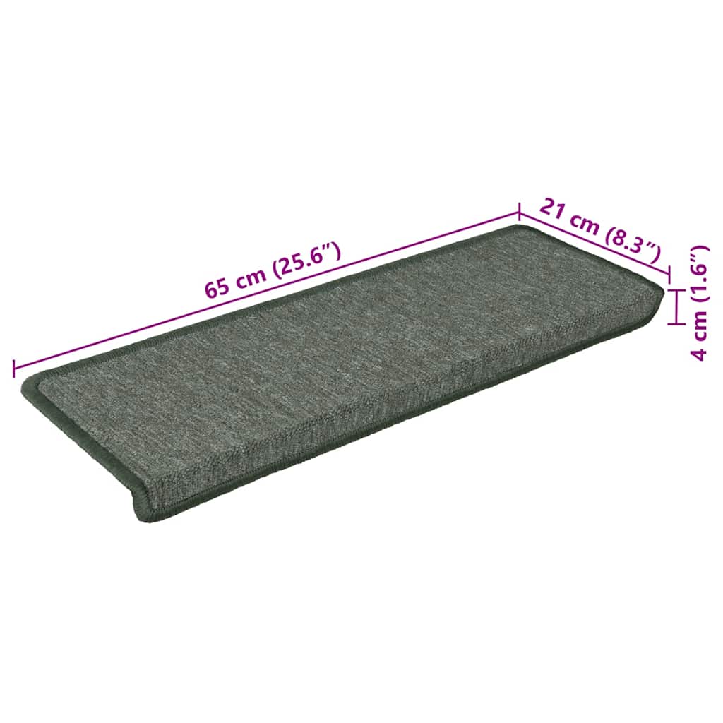 Trapmatten 30 st 65x21x4 cm Donkergroen Rechthoekige Rand – afbeelding 7