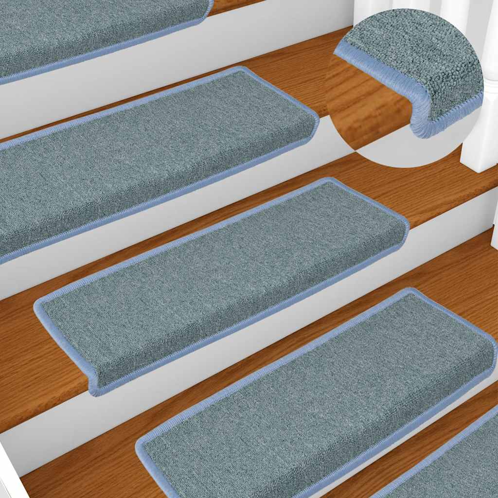 Trapmatten 30 st 65x21x4 cm Zeeblauw Rechthoekige Rand