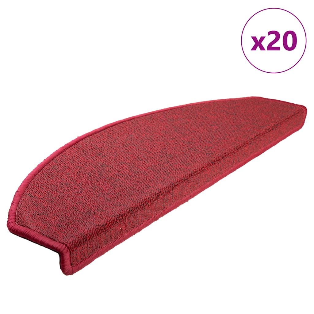 Trapmatten 20 st 65x24x4 cm Röd Halfrond Groot