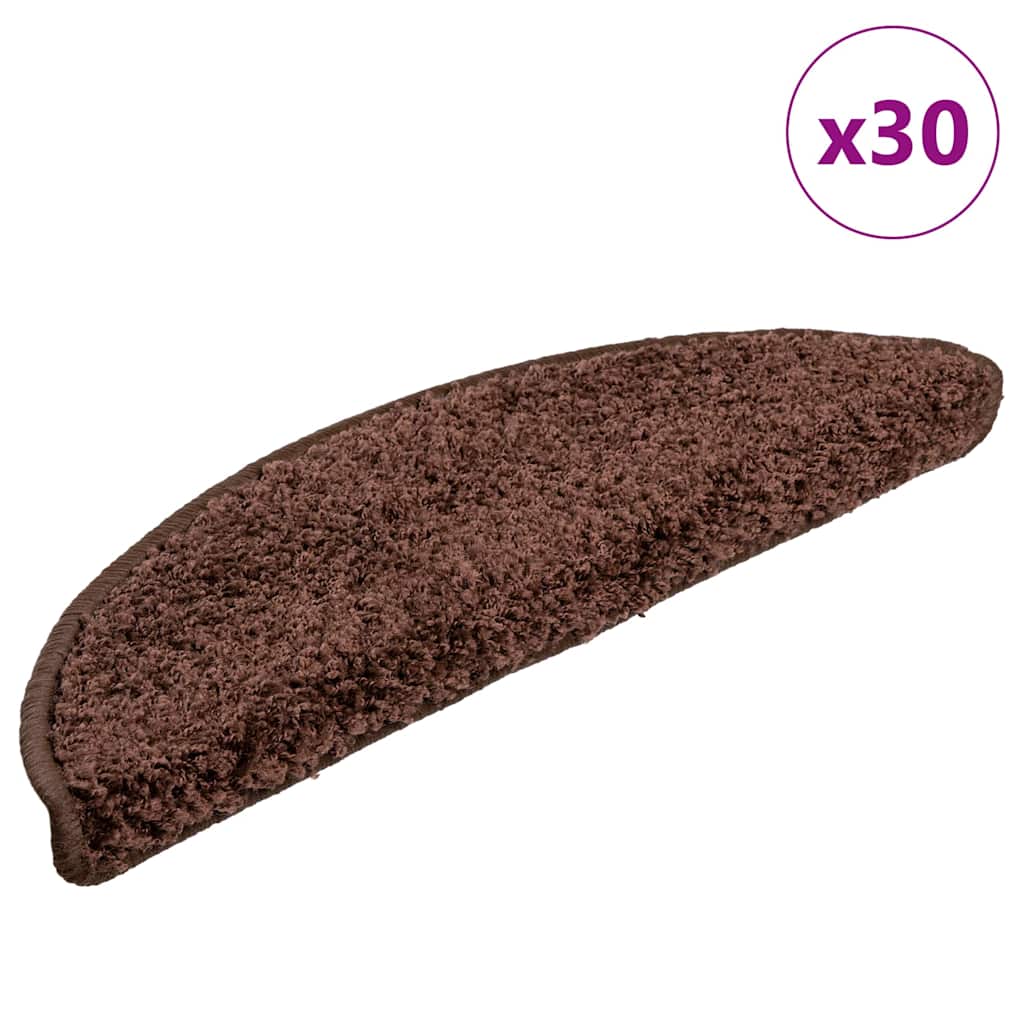 Trapmatten 30 st 56x17x3 cm Bruin Halfrond