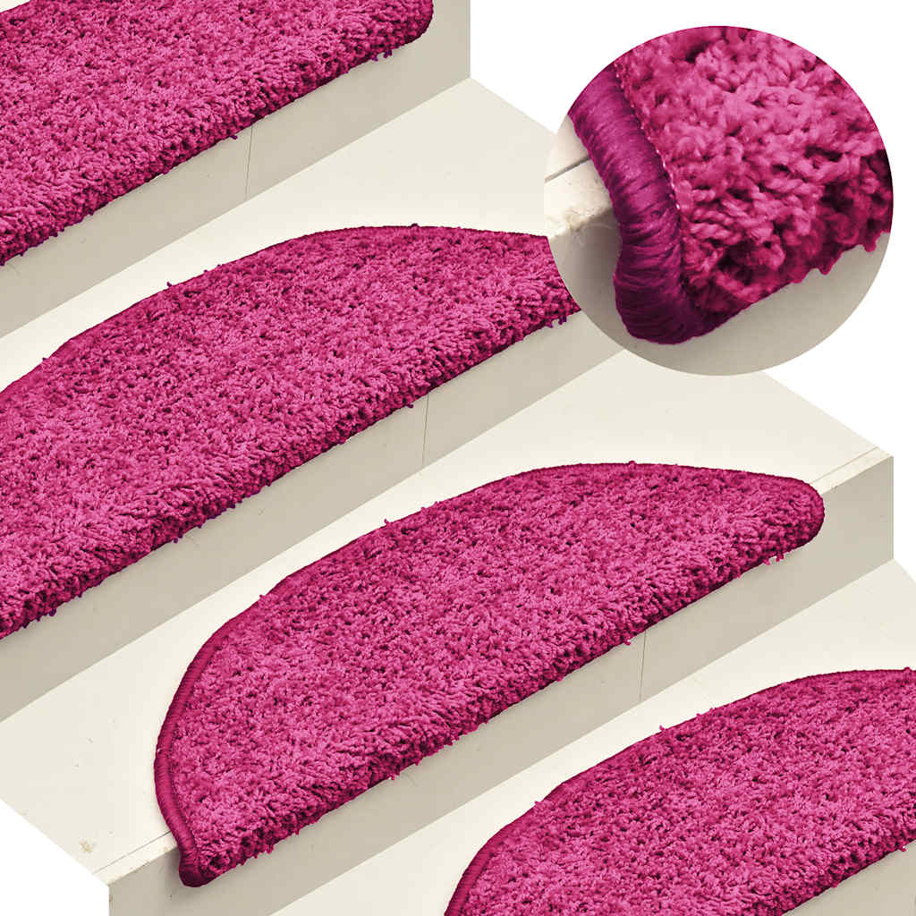 Trapmatten 30 st 56x17x3 cm Roze Halfrond