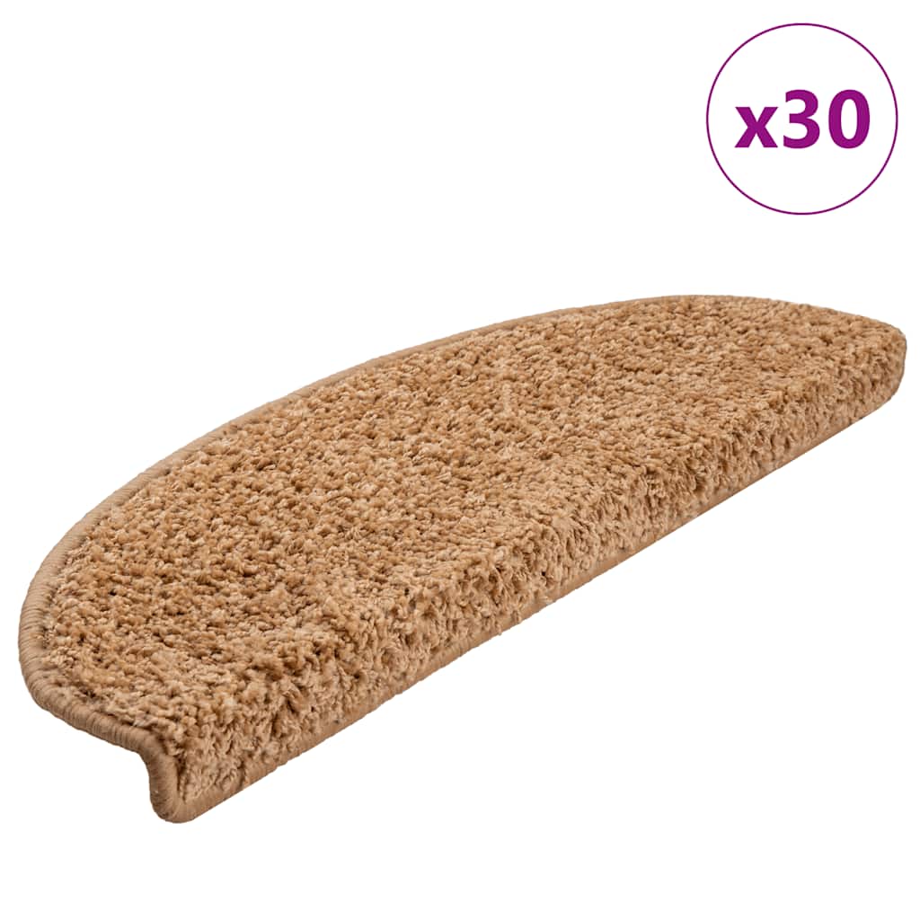 Trapmatten 30 st 65x21x4 cm beige halfrond groot