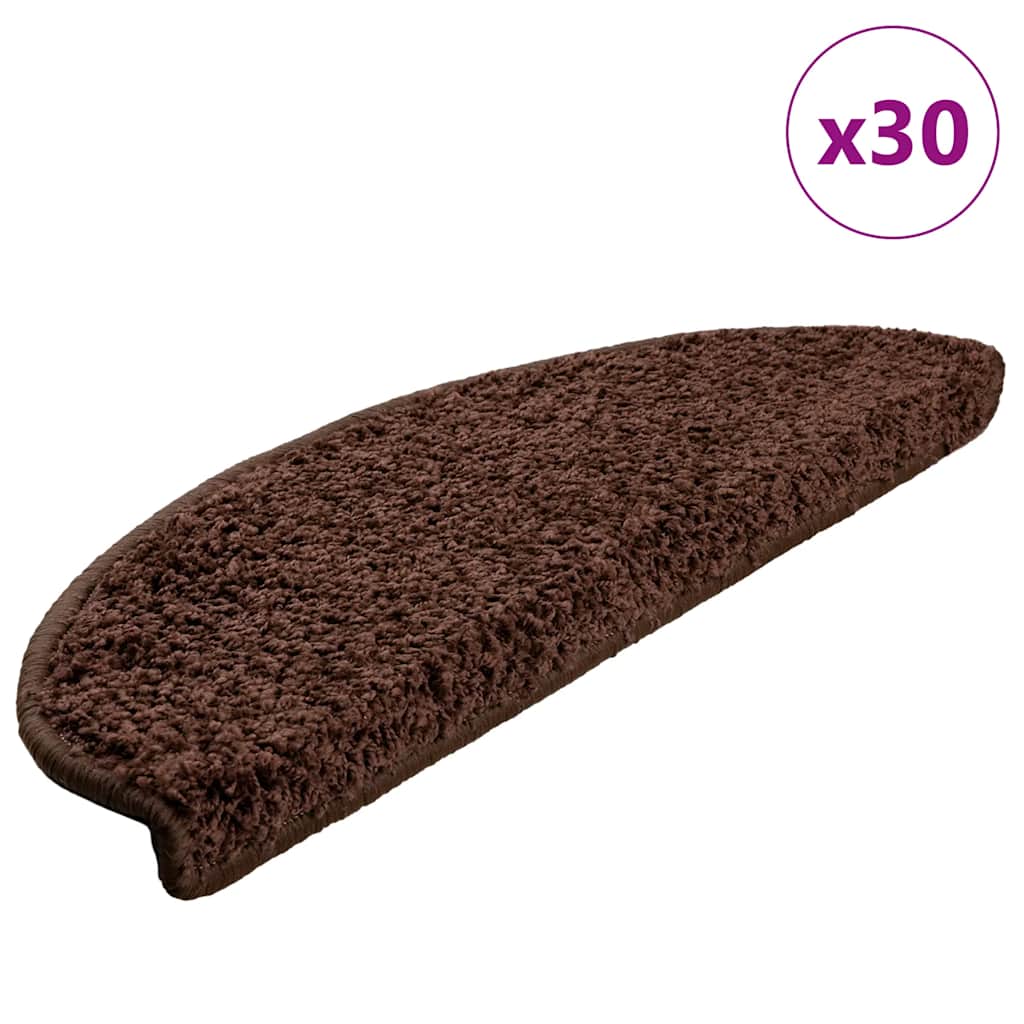Trapmatten 30 st 65x21x4 cm Bruin Halfrond Groot
