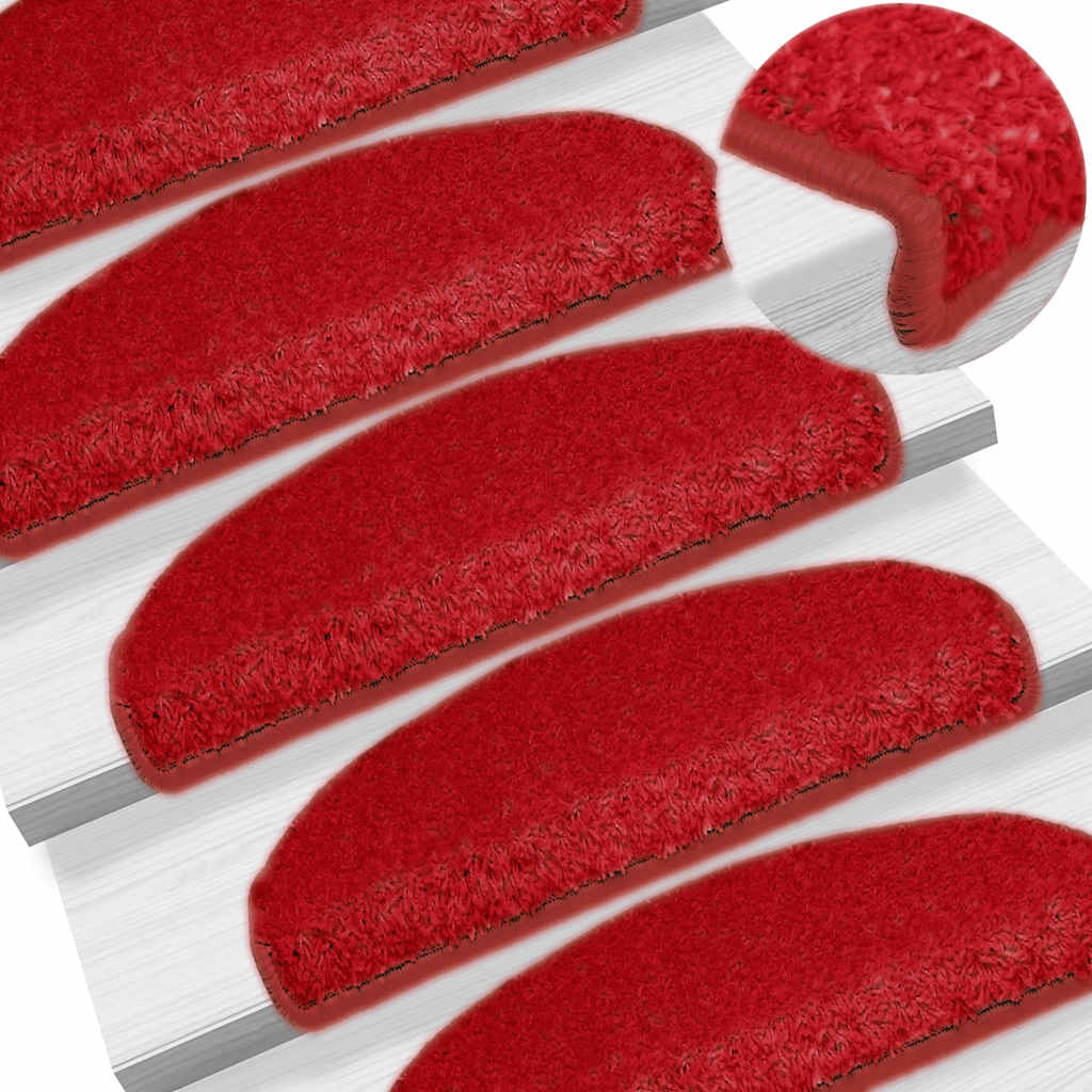 Trapmatten 30 st 65x21x4 cm Rood Halfrond Groot