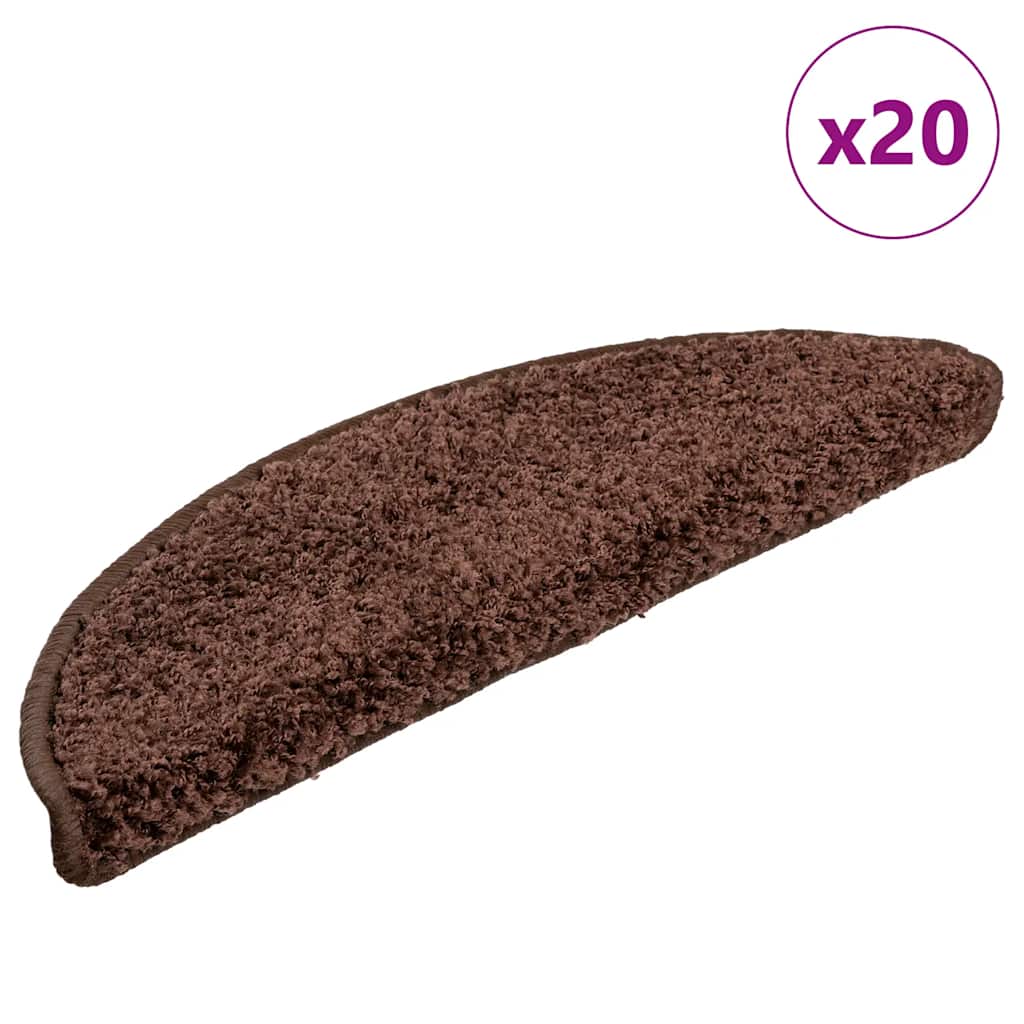 Trapmatten 20 st 56x17x3 cm Bruin Halfrond