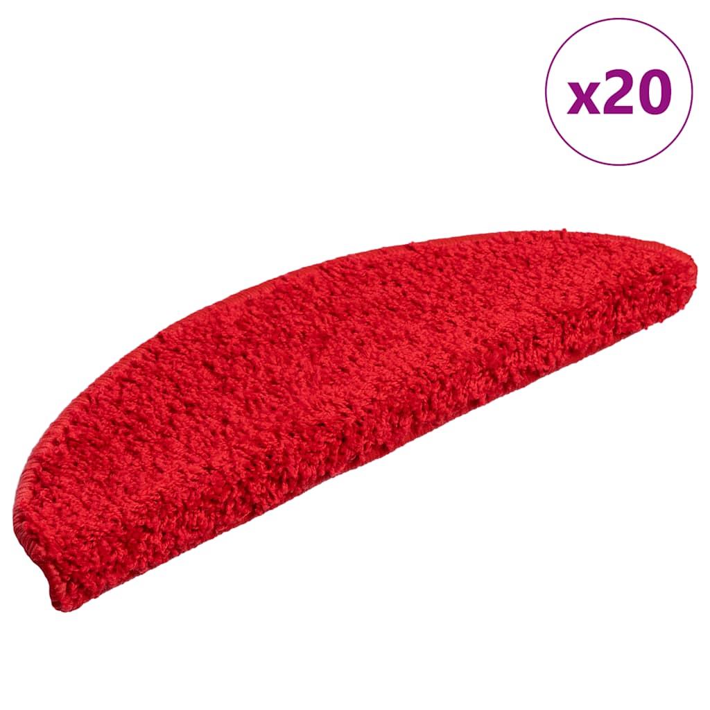 Trapmatten 20 st 56x17x3 cm Rood Halfrond