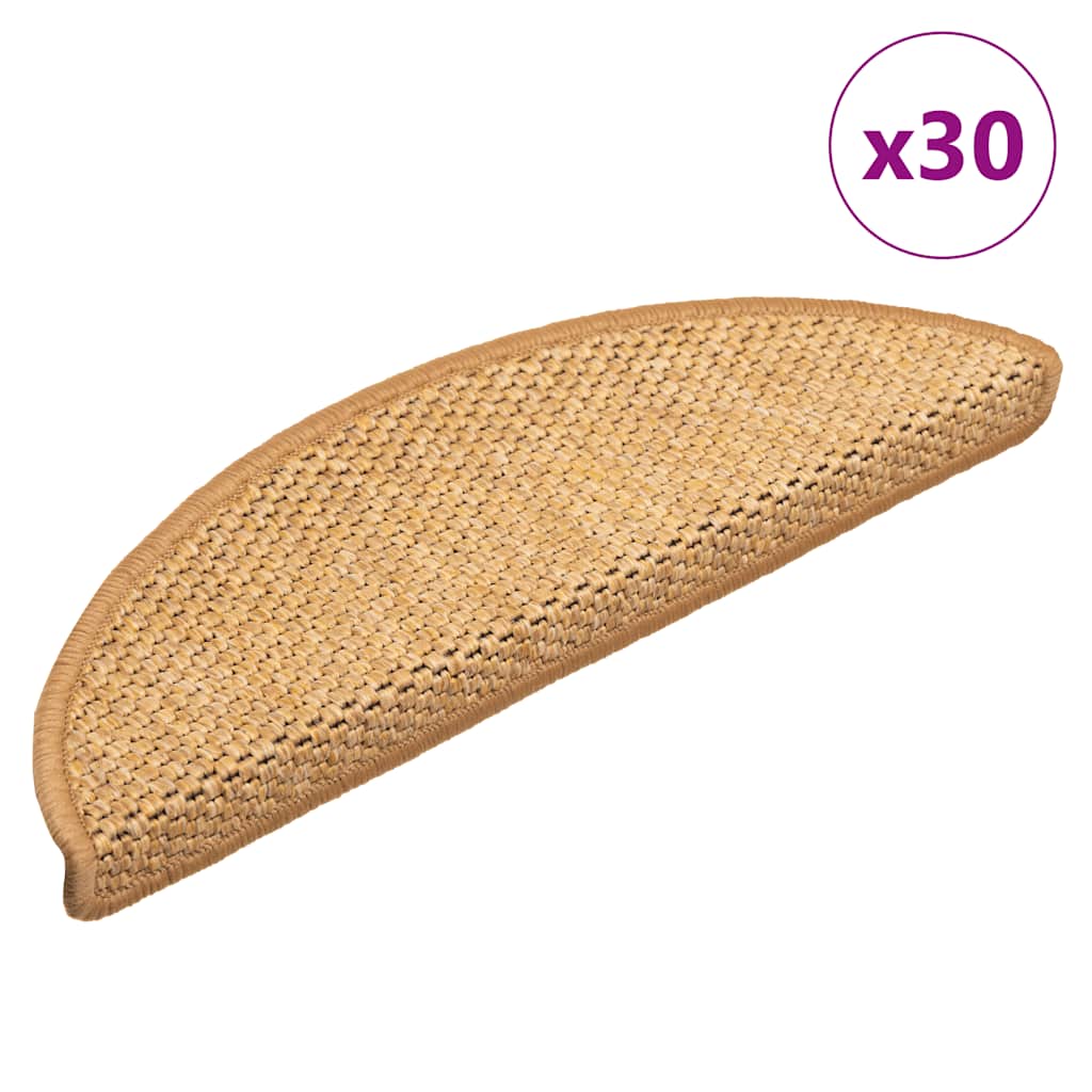 Trapmatten Zelfklevend Sisal-Look 30 stuks 56x17x3 cm Sisal – afbeelding 1