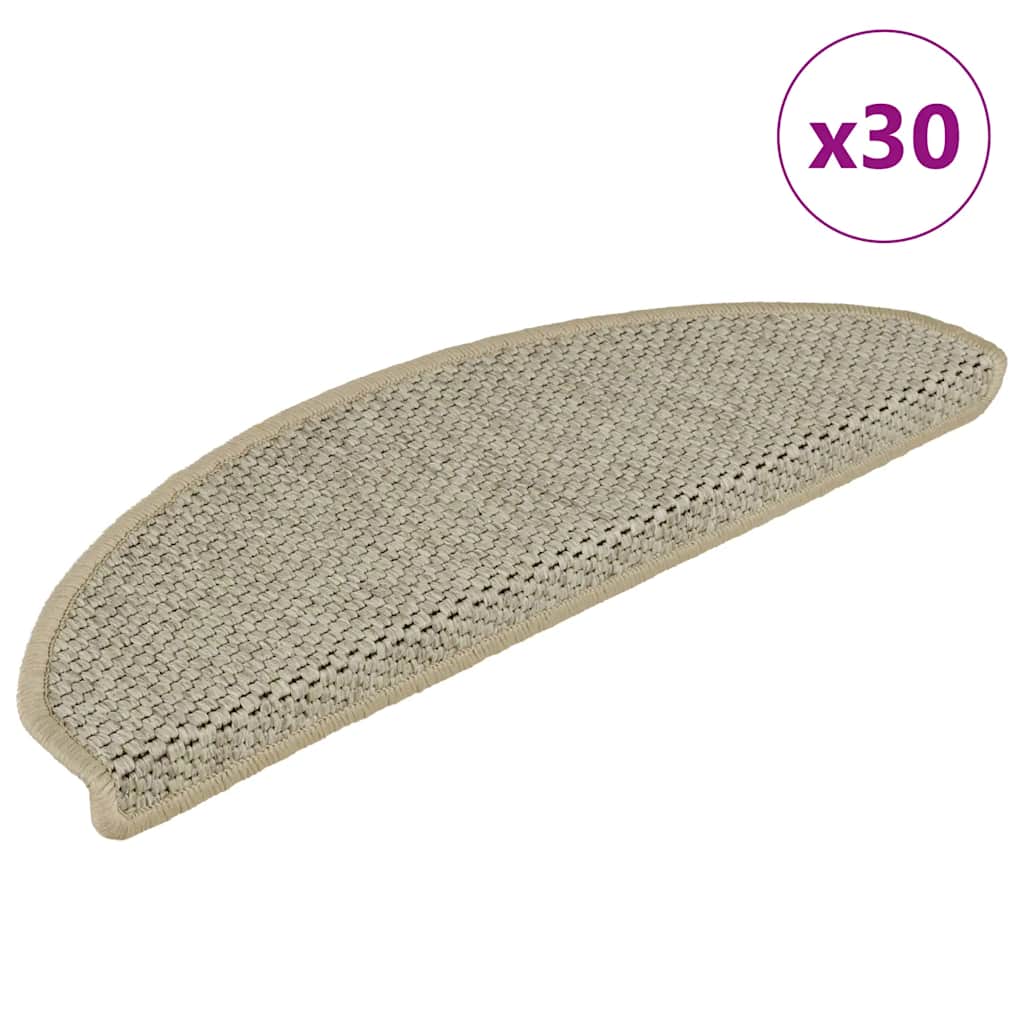 Trapmatten zelfklevend Sisal-Look 30 st 65x21x4 cm lichtgroen