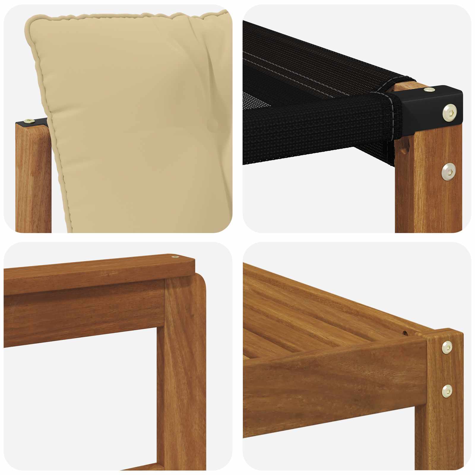 Buiten bankenset met kussen 9 pcs Natuurlijk en Beige – afbeelding 9