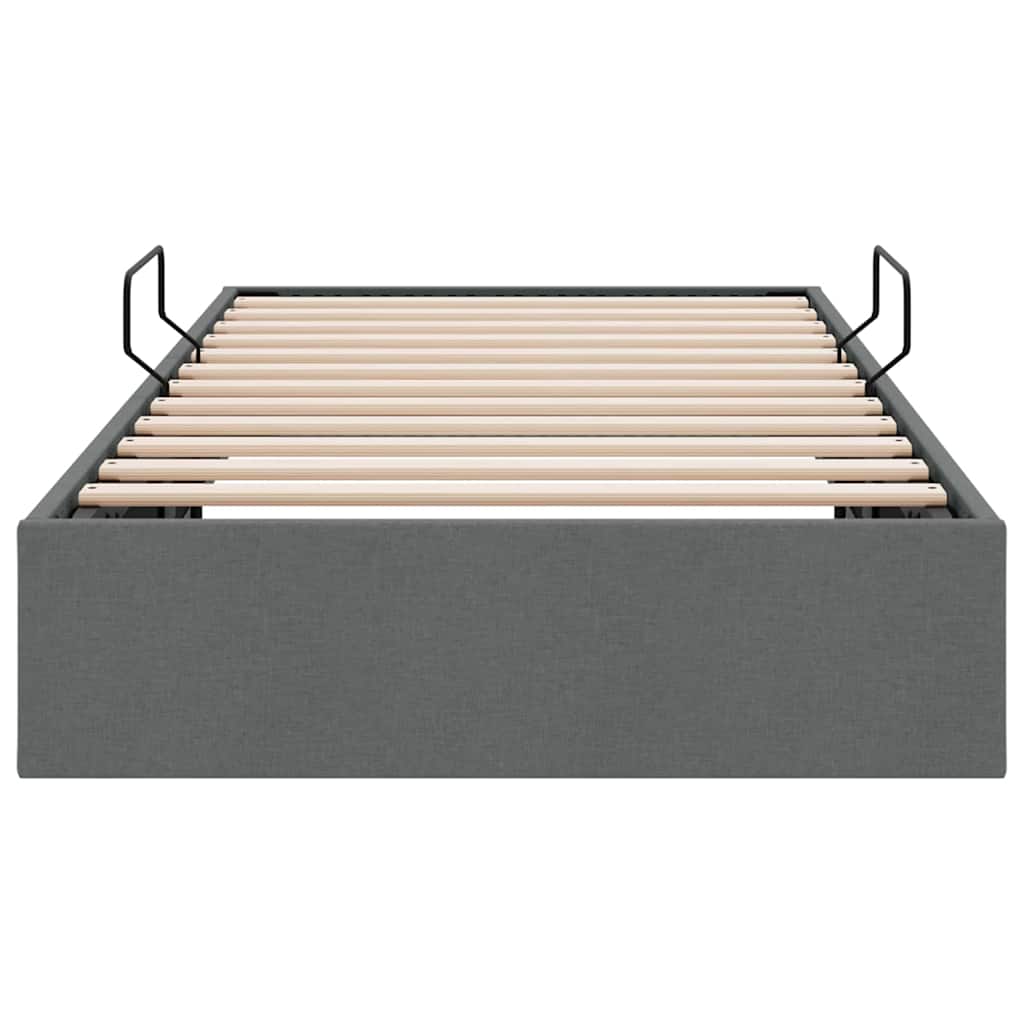 Opslag bed met matras met opslag Donkergrijs 203 x 100 cm Stof – afbeelding 7