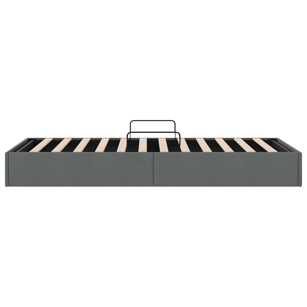 Opslag bed met matras met opslag Donkergrijs 203 x 100 cm Stof – afbeelding 8