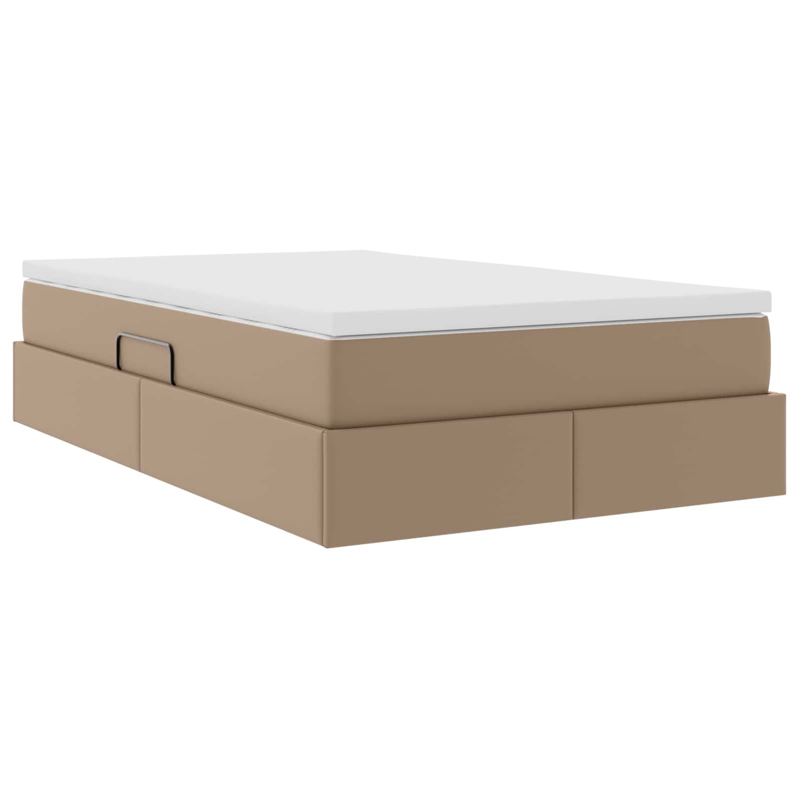 Opslag bed met matras Cappuccino 120 x 190 cm Nep Leer – afbeelding 10