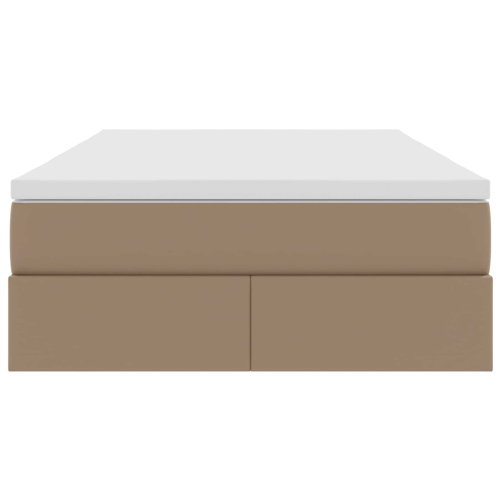Opslag bed met matras Cappuccino 120 x 190 cm Nep Leer – afbeelding 7
