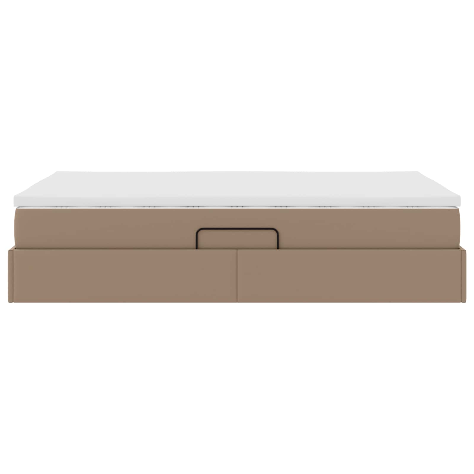 Opslag bed met matras Cappuccino 120 x 190 cm Nep Leer – afbeelding 9