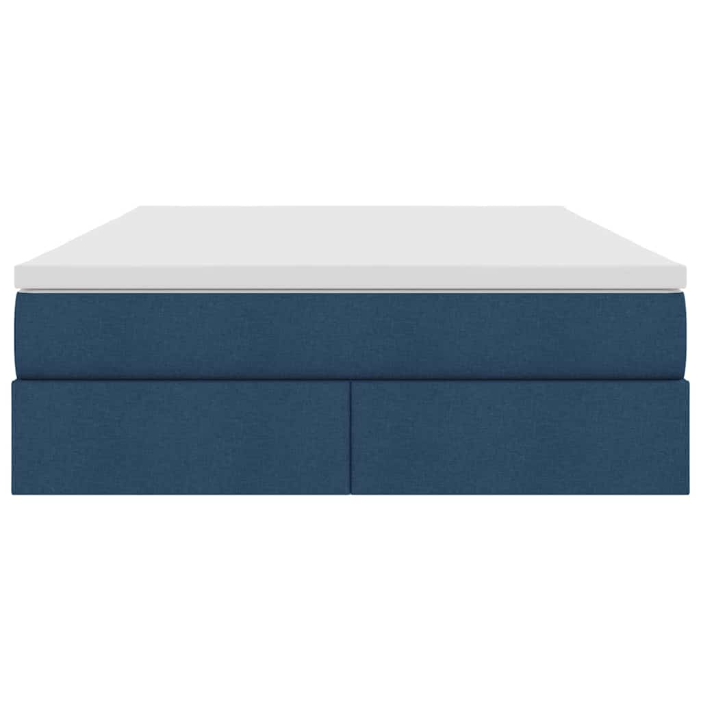 Opslag bed met matras met matras Blauw 140 x 190 cm Polyester – afbeelding 7
