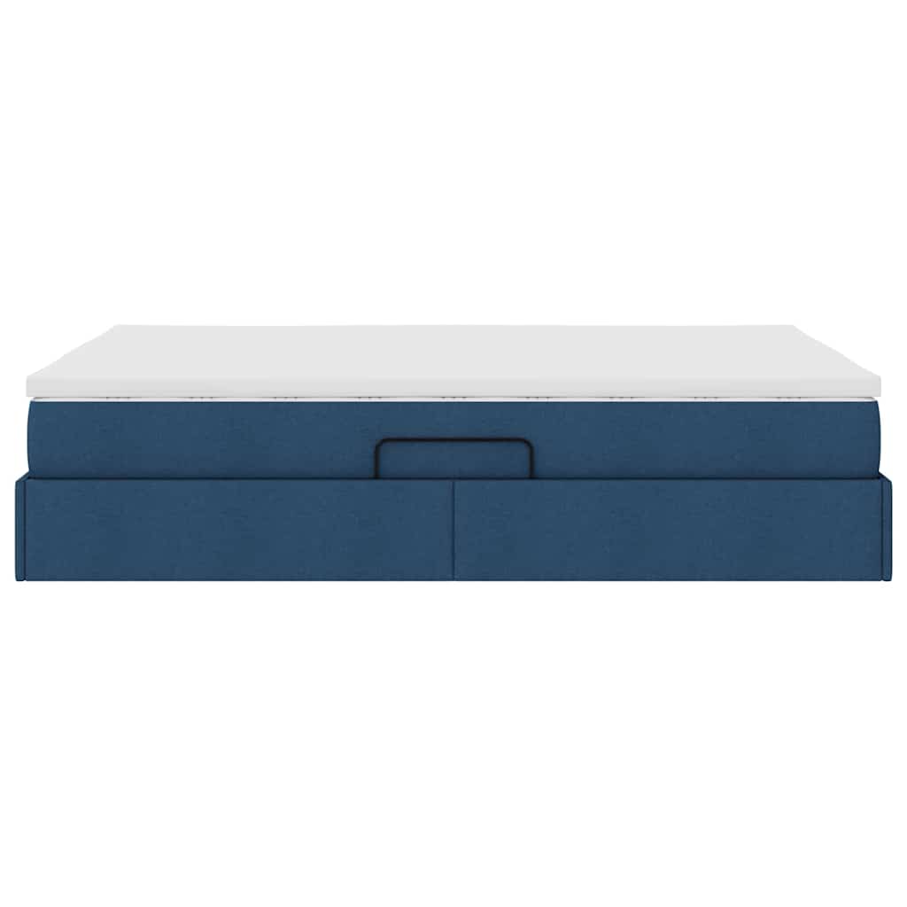 Opslag bed met matras met matras Blauw 140 x 190 cm Polyester – afbeelding 9