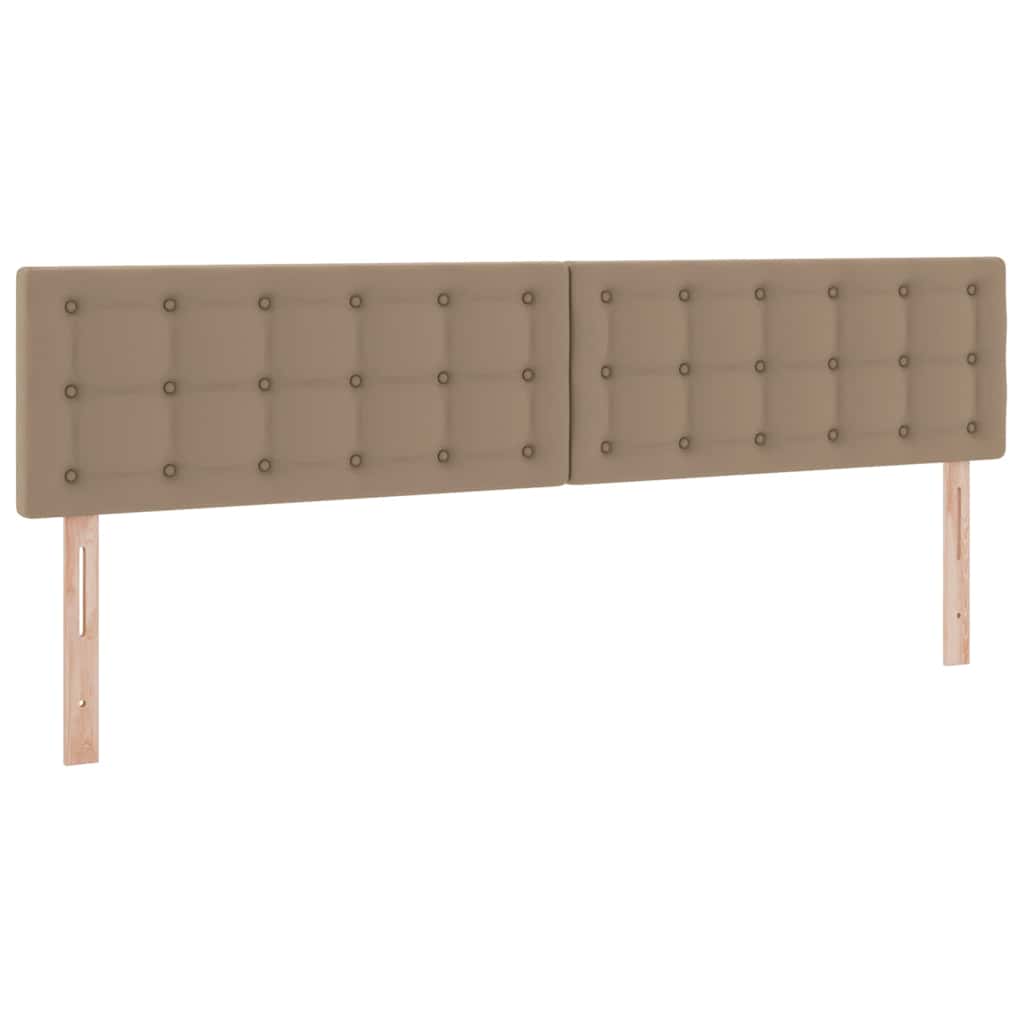 Opslag bed met matras Cappuccino 200 x 200 cm Nep Leer – afbeelding 8