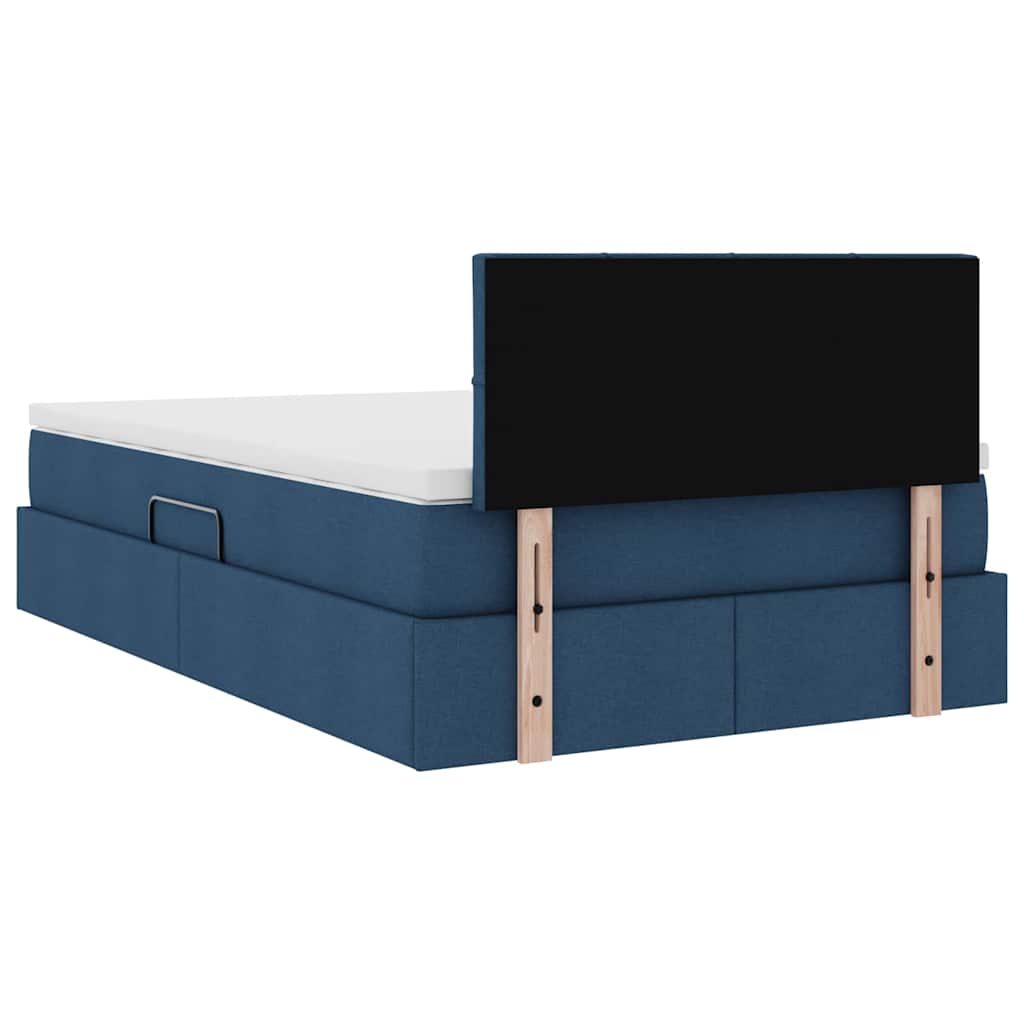 Opbergbed met matras met matras Blauw 120 x 190 cm Bewerkt hout – afbeelding 11