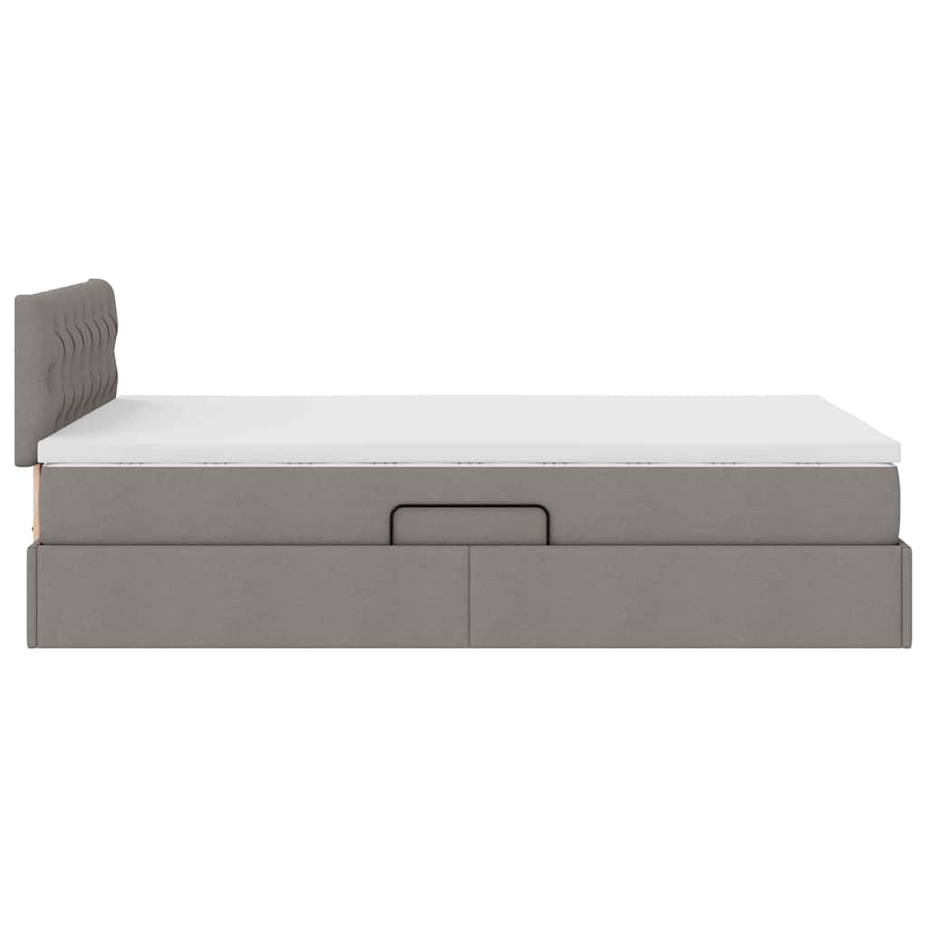 Opbergbed met matras met matras Taupe 120 x 200 cm Bewerkt hout – afbeelding 10
