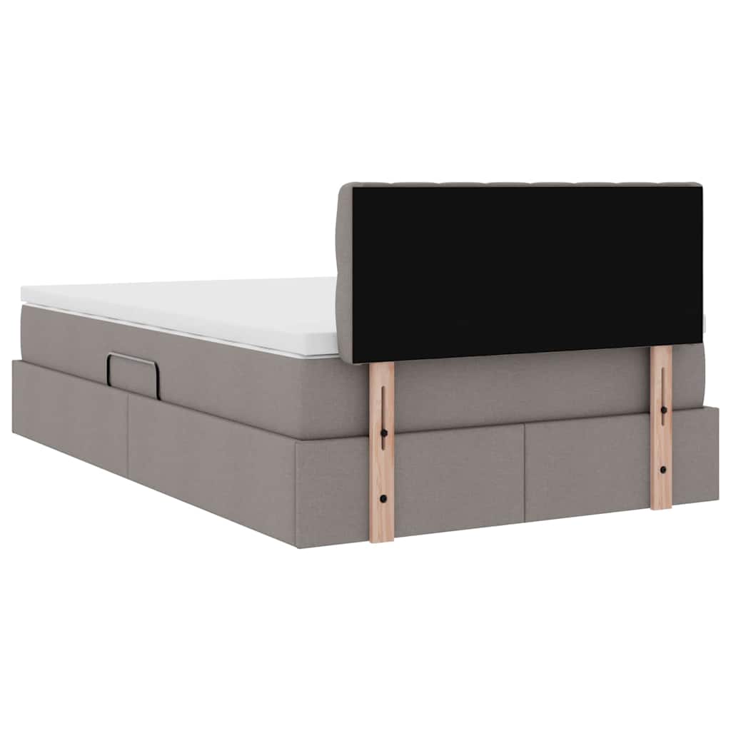 Opbergbed met matras met matras Taupe 120 x 200 cm Bewerkt hout – afbeelding 11