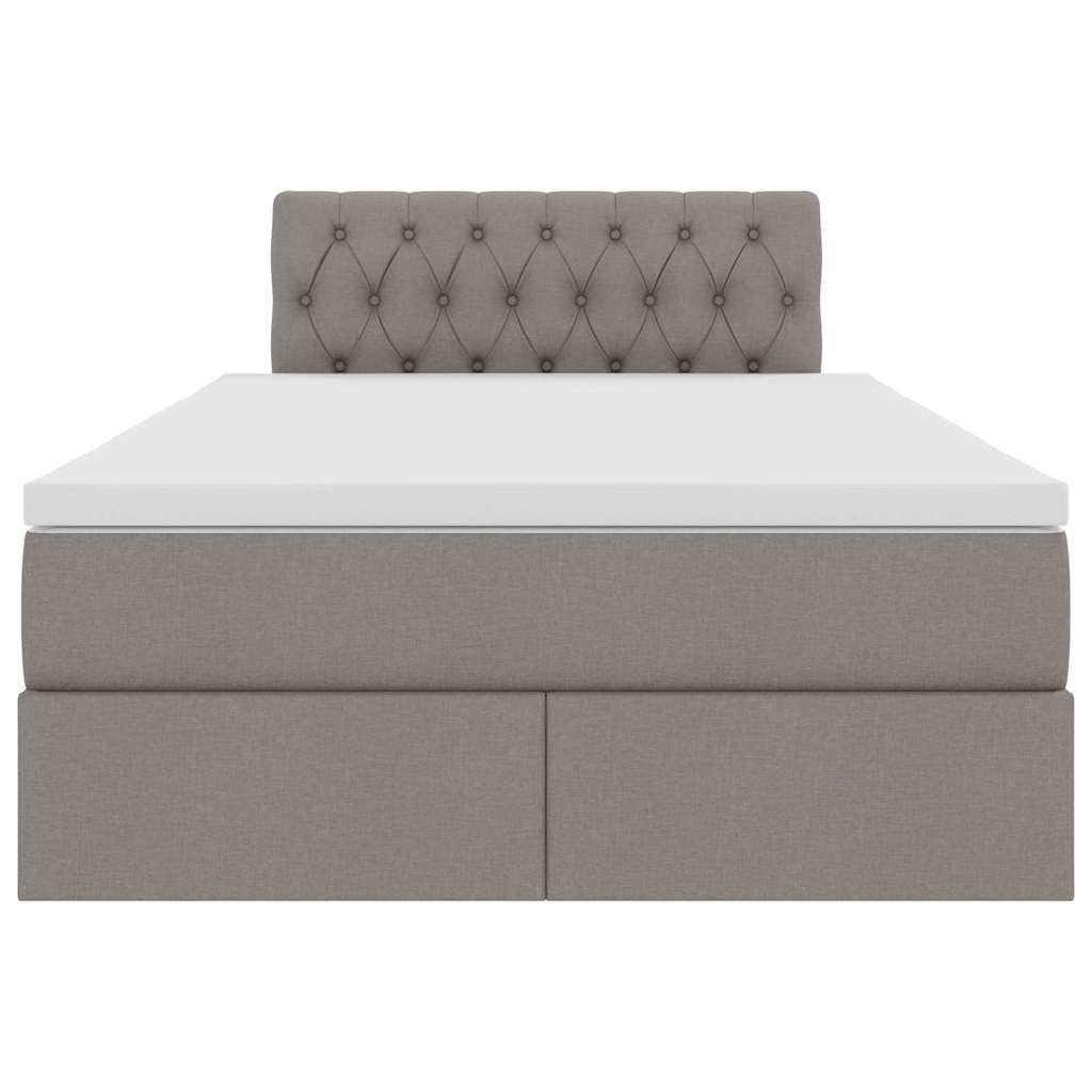 Opbergbed met matras met matras Taupe 120 x 200 cm Bewerkt hout – afbeelding 7