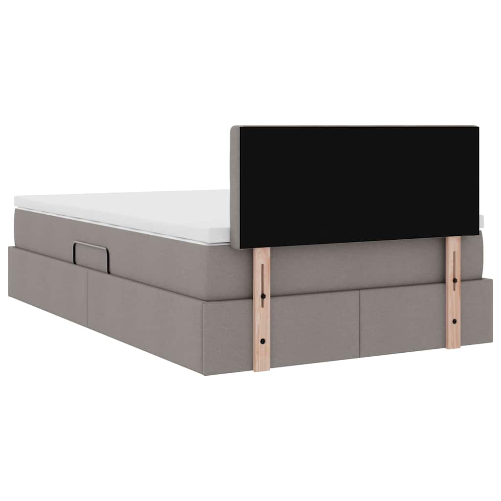 Opbergbed met matras met matras Taupe 120 x 200 cm Bewerkt hout – afbeelding 11