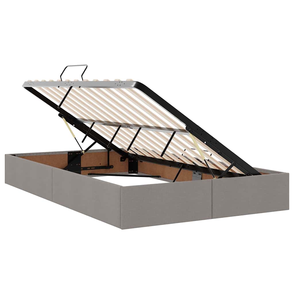 Opbergbed met matras met matras Taupe 120 x 200 cm Bewerkt hout – afbeelding 6