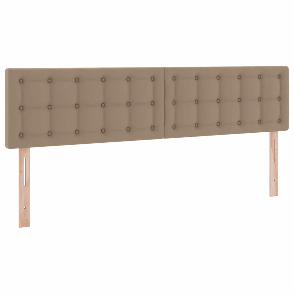 Opslag bed met matras Cappuccino 200 x 200 cm Nep Leer – afbeelding 9