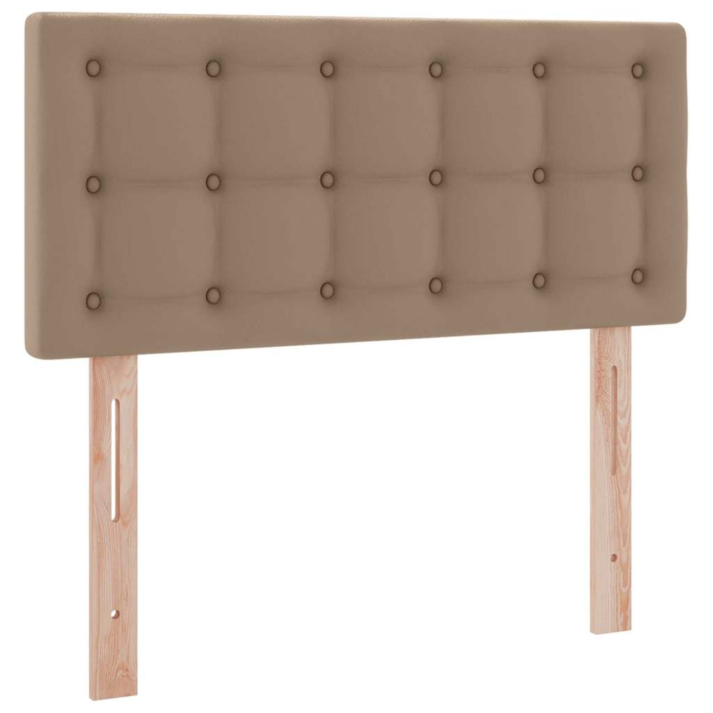 Opbergbed met LED met opslag Cappuccino 100 x 200 cm Nep Leer – afbeelding 10