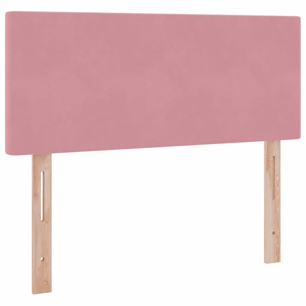 LED Opslagbed met Matras Roze 120 x 190 cm Fluweel – afbeelding 10