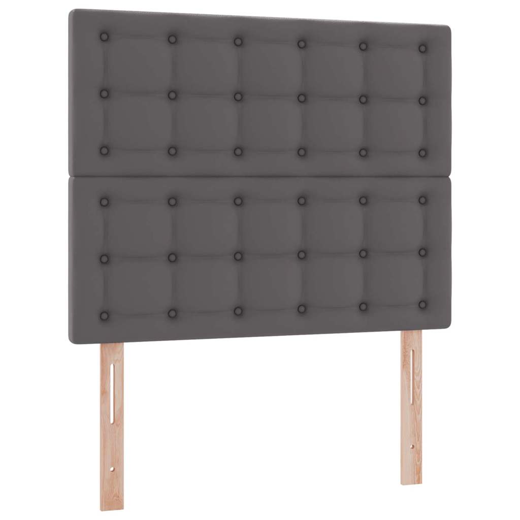 Opslag bed met matras met opslag Grijs 120 x 200 cm Nep Leer – afbeelding 9