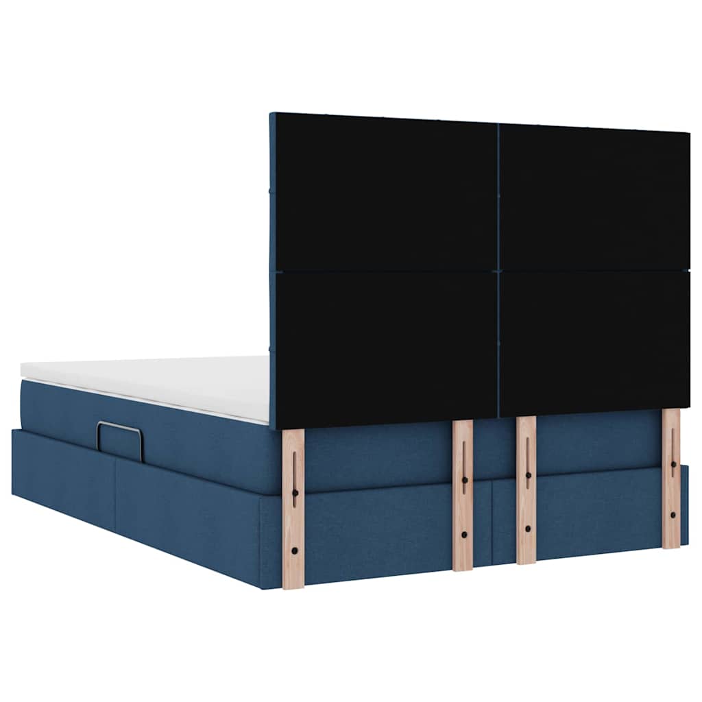 Opslag bed met matras met matras Blauw 140 x 190 cm Polyester – afbeelding 11