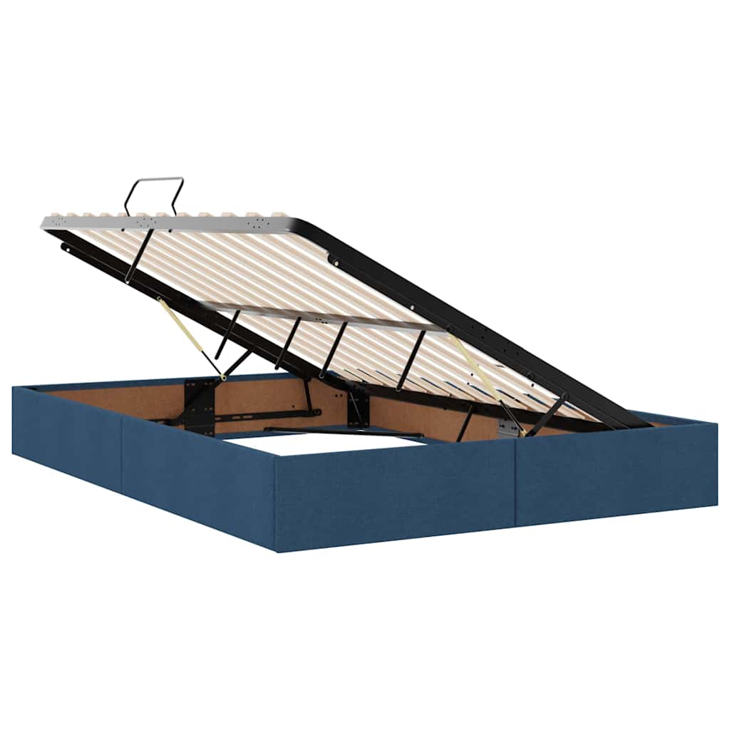 Opslag bed met matras met matras Blauw 140 x 190 cm Polyester – afbeelding 6