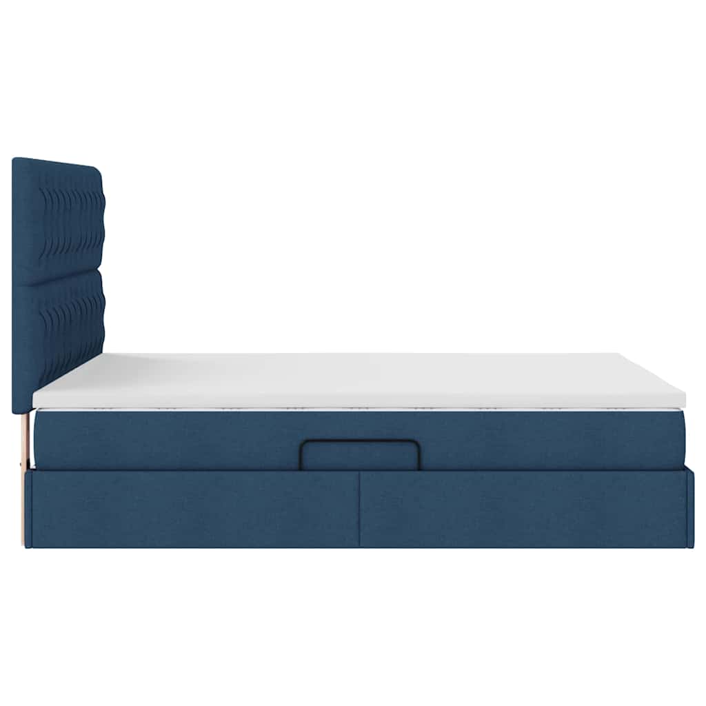 Opbergbed met LED met matras Blauw 140 x 190 cm Polyester – afbeelding 11