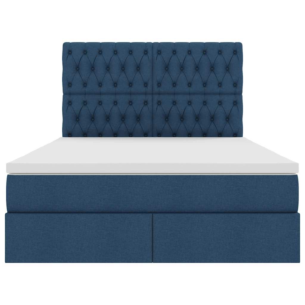 Opbergbed met LED met matras Blauw 140 x 190 cm Polyester – afbeelding 8