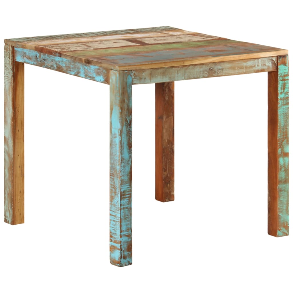 Eettafel 82x80x76 cm massief gerecycled hout