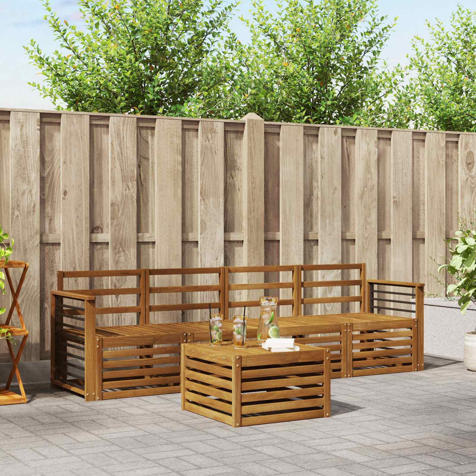 Sofa-Sets Naturel Massief Acaciahout