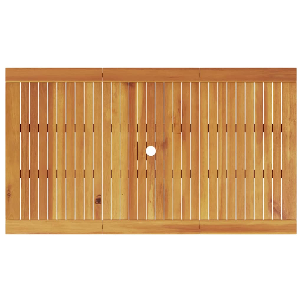 Tuin eettafelset 5 pcs Bruin Massief Acaciahout – afbeelding 10