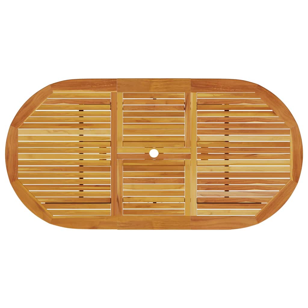 Tuin eettafelset 7 pcs Bruin Massief Acaciahout – afbeelding 10