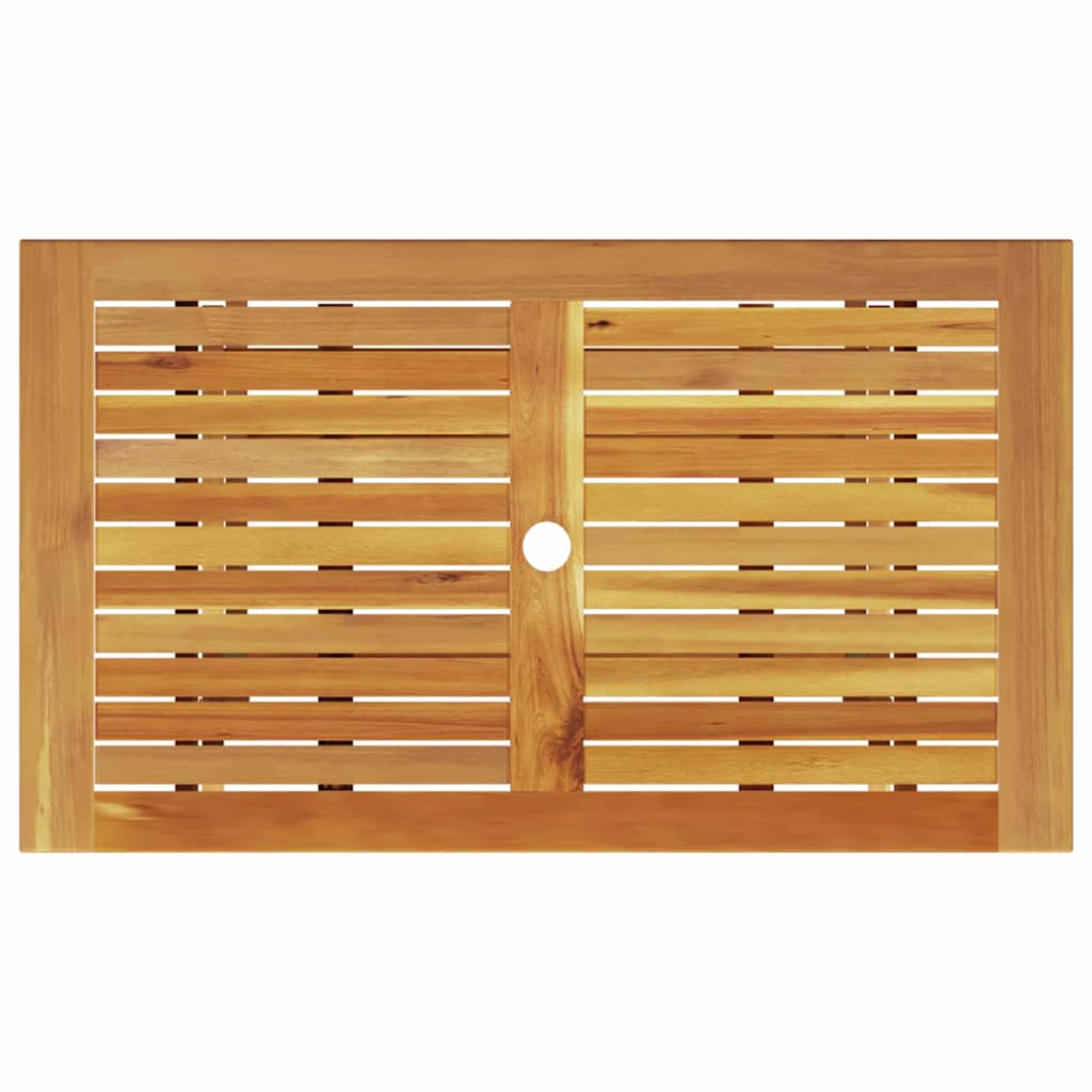 Tuin eettafelset 7 pcs Bruin Massief Acaciahout – afbeelding 10