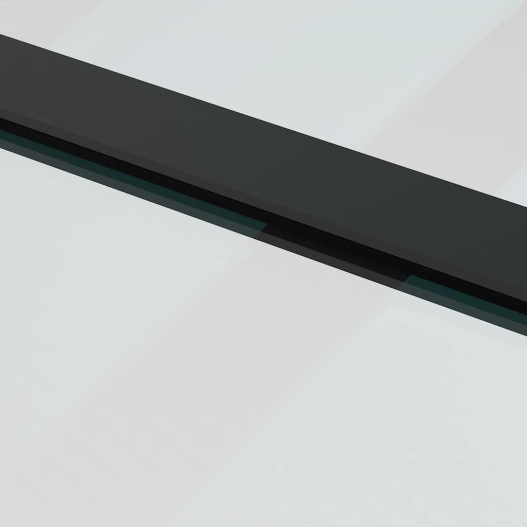 Schuifdeur met beslagset 102x205 cm ESG glas zwart – afbeelding 8